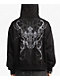 Insomnia Visuals Double Cross Rhinestone Black Zip Hoodie - Thumbnail image 2 of 3