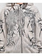 Insomnia Visuals Eclipse Rhinestone Light Grey Zip Hoodie - Thumbnail image 3 of 7