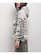 Insomnia Visuals Eclipse Rhinestone Light Grey Zip Hoodie - Thumbnail image 4 of 7
