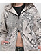 Insomnia Visuals Eclipse Rhinestone Light Grey Zip Hoodie - Thumbnail image 6 of 7