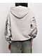 Insomnia Visuals Eclipse Rhinestone Light Grey Zip Hoodie - Thumbnail image 2 of 7
