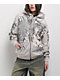 Insomnia Visuals Eclipse Rhinestone Light Grey Zip Hoodie - Thumbnail image 1 of 7