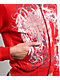 Insomnia Visuals Eclipse Rhinestone Red Crop Zip Hoodie - Thumbnail image 5 of 6