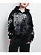 Insomnia Visuals Eternal Rhinestone Black Wash Zip Hoodie - Thumbnail image 8 of 13