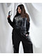Insomnia Visuals Eternal Rhinestone Black Wash Zip Hoodie - Thumbnail image 10 of 13