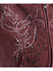 Insomnia Visuals Fever Red Wash Crop Zip Hoodie - Thumbnail image 5 of 7