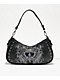 Insomnia Visuals Fleur Rhinestone Black Handbag - Thumbnail image 1 of 10
