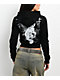 Insomnia Visuals Kitty Sigilism Black Crop Zip Hoodie - Thumbnail image 2 of 6