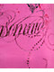 Insomnia Visuals Lovers Rhinestone Pink V-Neck T-Shirt - Thumbnail image 5 of 5