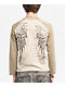 Insomnia Visuals Reaper Beige Raglan Long Sleeve T-Shirt - Thumbnail image 2 of 4