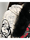 Insomnia Visuals Royal Heart Faux Fur Cream Zip Hoodie - Thumbnail image 7 of 11