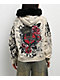 Insomnia Visuals Royal Heart Faux Fur Cream Zip Hoodie - Thumbnail image 2 of 11
