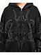 Insomnia Visuals Sigil Rhinestone Black Crop Zip Hoodie - Thumbnail image 3 of 6