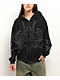 Insomnia Visuals Sigil Rhinestone Black Crop Zip Hoodie - Thumbnail image 1 of 6