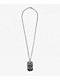 Insomnia Visuals Skulls Dog Tag Silver Necklace - Thumbnail image 2 of 2