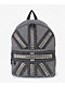 Insomnia Visuals Studded Flag Grey Backpack - Thumbnail image 1 of 6