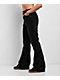 Insomnia Visuals Thorns Black Wash Mid Rise Flare Jeans - Thumbnail image 6 of 6