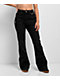 Insomnia Visuals Thorns Black Wash Mid Rise Flare Jeans - Thumbnail image 1 of 6