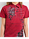 Insomnia Visuals Thorns Red Polo Shirt - Thumbnail image 3 of 4
