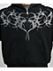 Insomnia Visuals Thorns Rhinestone Black Zip Hoodie - Thumbnail image 3 of 7