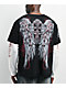 Insomnia Visuals Winged Cross Black & White 2fer Long Sleeve T-Shirt - Thumbnail image 2 of 6