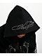Insomnia Visuals Winged Cross Rhinestone Black Zip Hoodie - Thumbnail image 6 of 8