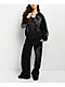 Insomnia Visuals Winged Cross Rhinestone Black Zip Hoodie - Thumbnail image 8 of 8