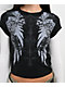 Insomnia Visuals Wings Black & White 2fer Long Sleeve T-Shirt - Thumbnail image 3 of 4
