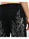 Insomnia Visuals Wings Rhinestone Black Sweatpants - Thumbnail image 4 of 8