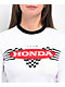 JT Racing x Honda Nitro Speed White Long Sleeve Crop T-Shirt  - Thumbnail image 3 of 5