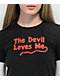 JV By Jac Vanek Devil Love Black & White Layered Long Sleeve T-Shirt - Thumbnail image 3 of 3