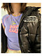 JV By Jac Vanek Dont Care Purple Crop T-Shirt - Thumbnail image 4 of 4
