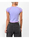 JV By Jac Vanek Dont Care Purple Crop T-Shirt - Thumbnail image 2 of 4
