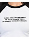 JV By Jac Vanek Live Laugh Love Black & White Raglan Crop Long Sleeve T-Shirt