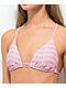 JV by Jac Vanek Stop Trippin Pink Triangle Bikini Top