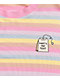 JV by Jac Vanek What's The Tea Striped Pink Long Sleeve T-Shirt - Thumbnail image 2 of 2