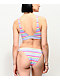 JV by Jac Vanek braguitas de bikini súper brasileñas de rayas arcoíris