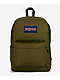 Jansport Superbreak Plus Army Green Backpack - Thumbnail image 1 of 2