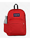 Jansport Superbreak Red Tape Backpack - Thumbnail image 1 of 3