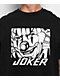 Joker Clown Face Tag Black T-Shirt - Thumbnail image 2 of 3