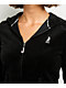Juicy  Couture Scottie Dog Black Cotton Velour Zip Hoodie - Thumbnail image 3 of 6