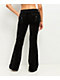 Juicy Couture Back Pocket Black Cotton Velour Track Pants - Thumbnail image 2 of 6