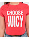 Juicy Couture Choose Red Crop T-Shirt - Thumbnail image 2 of 2