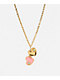 Juicy Couture Crystal Heart Goldtone Locket Necklace - Thumbnail image 3 of 3