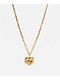 Juicy Couture Crystal Heart Goldtone Locket Necklace - Thumbnail image 1 of 3