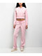 Juicy Couture Embossed Whisper Pink Velour Track Pants - Thumbnail image 6 of 6