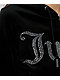Juicy Couture Front Bling Licorice Velour Zip Hoodie - Thumbnail image 4 of 5