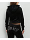 Juicy Couture Front Bling Licorice Velour Zip Hoodie - Thumbnail image 2 of 5