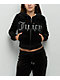 Juicy Couture Front Bling Licorice Velour Zip Hoodie - Thumbnail image 1 of 5