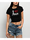 Juicy Couture I Love Juicy Black Crop T-Shirt - Thumbnail image 1 of 2